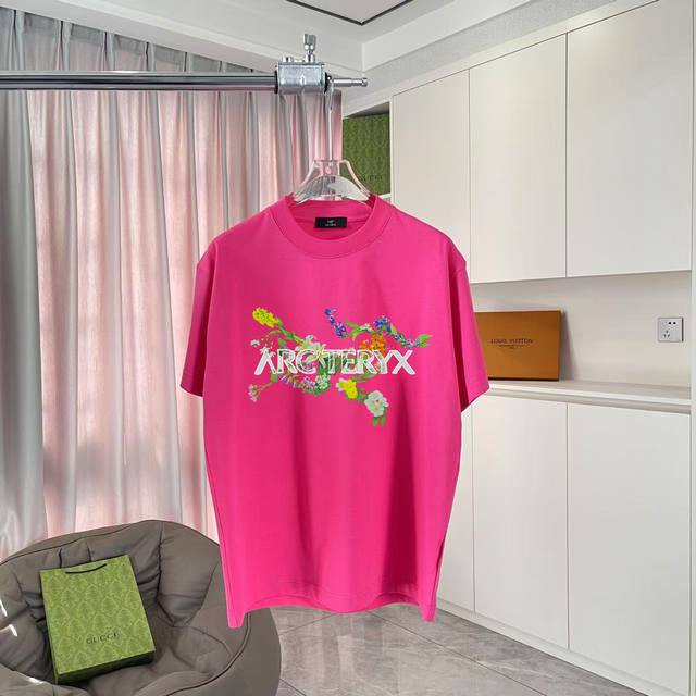 Arc'teryx小鸟*2025秋冬新款 个性Logo印花 短袖T恤 定制面料300G 男女同款 尺码：S M L Xl Xxl 五个码 颜色：黑色 白色 湖绿