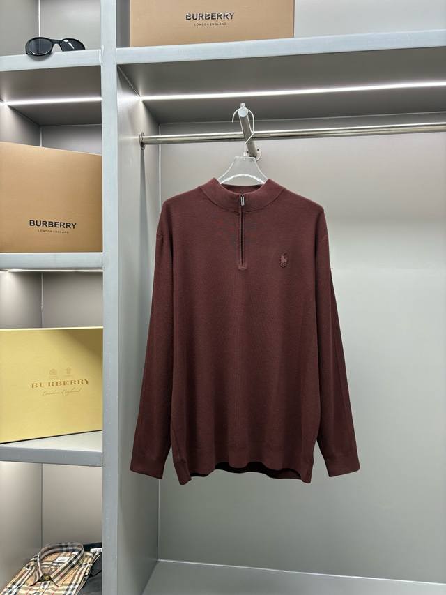 Polo 拉夫劳伦 新款拉链毛衣 原版面料 官方同款 采用定制天然中厚进口羊毛纱料织造，手感非常舒服爽滑 版型挺阔有型 一线品牌代工厂P出品 进口机器织造而成