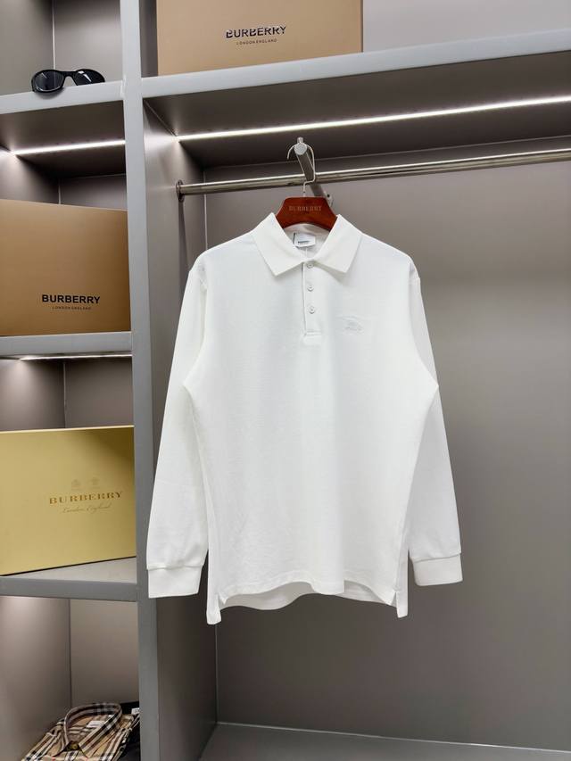 战马刺绣男女同款珠地棉质长袖Polo衫 Bur王牌渠道，面料是Yn面料，一直都用这家B家面料供货商，直接订的面料，但是这个面料商非常牛，几百件的面料人家根本不会