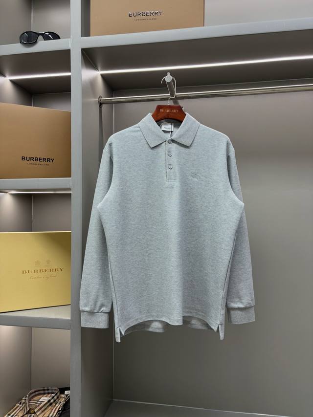 战马刺绣男女同款珠地棉质长袖Polo衫 Bur王牌渠道，面料是Yn面料，一直都用这家B家面料供货商，直接订的面料，但是这个面料商非常牛，几百件的面料人家根本不会