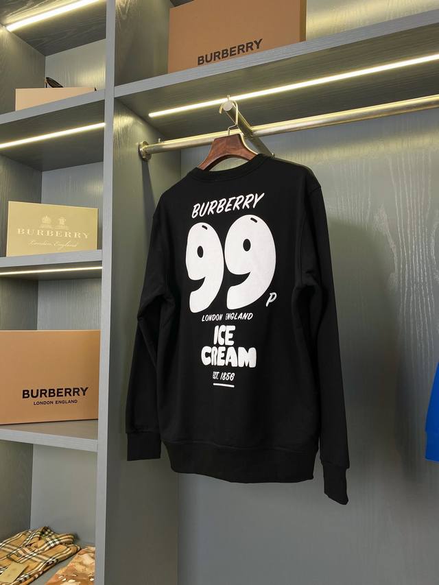 冰激凌印花棉质运动圆领卫衣 Bur王牌尖货，镇店之宝 现货秒发 迟来的渠道好货好款！Bur王牌渠道单，合肥代工原厂出品、同步各大买手店发泡印花设计男女同款卫衣，