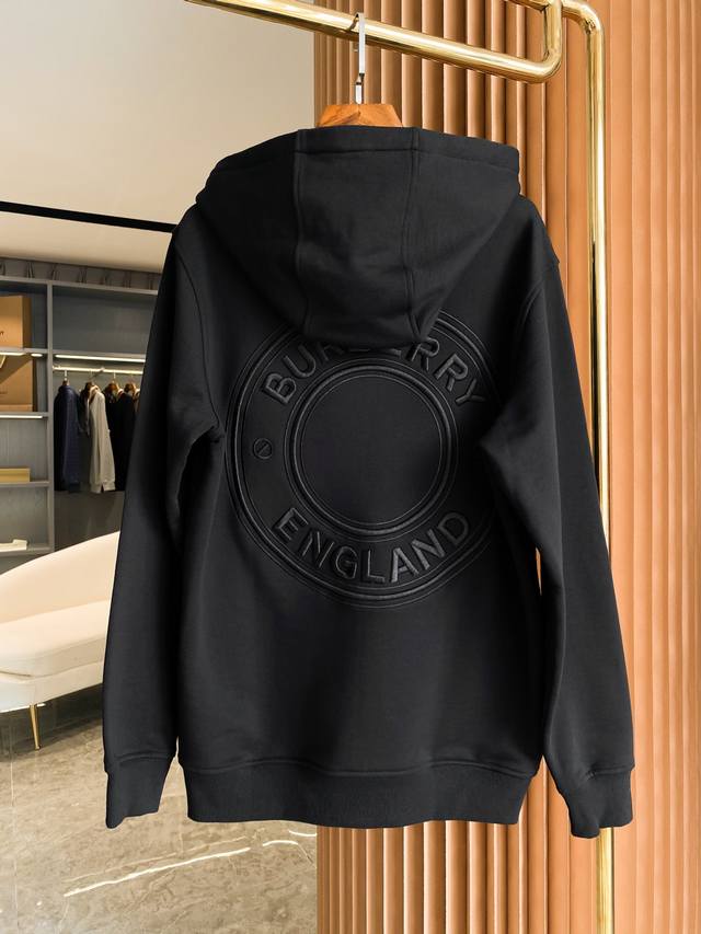 Bbr 巴宝莉 微标刺绣图案棉质连帽宽松运动连帽卫衣 Bur王牌尖货，镇店之宝 现货秒发 迟来的渠道好货好款！Bur王牌渠道新单，合肥代工原厂出品、同步各大买手