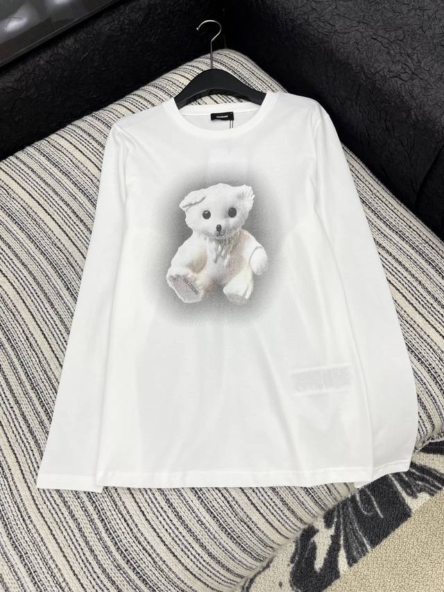 爆款现货 原单品质 Well Don *｜精致重工印花长袖T恤 高订面料 亲肤透气舒适 标志性字母图案低调奢华 减龄少女时代！白富美必备神器！ 经典版型百搭不挑