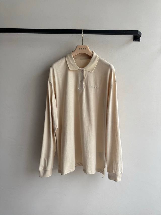 Miumi* 新款，休闲时尚穿搭，Polo衫宽松版型ＳＭＬ.