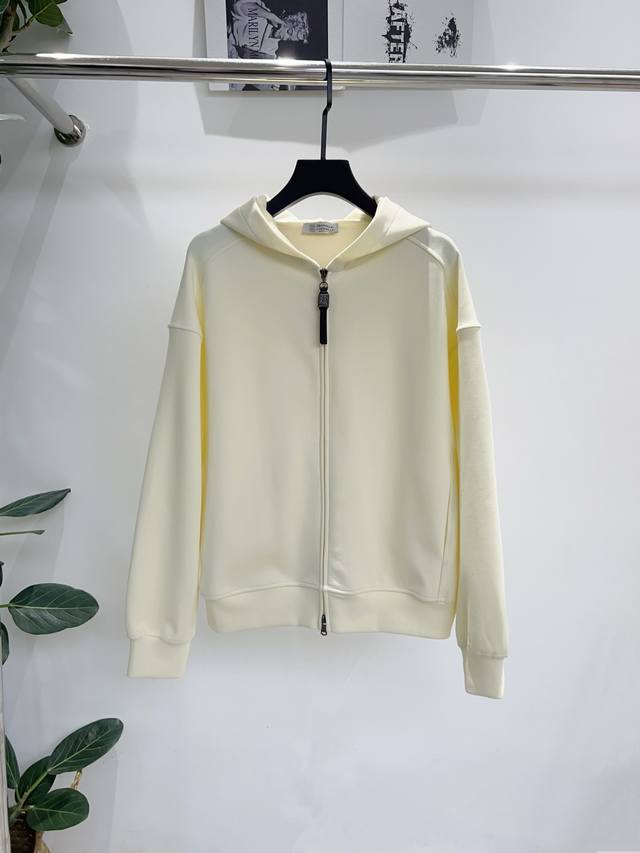 独家首发原单品质 Brunell*25 新款拉链连帽长袖卫衣外套！面料超级软糯，侧边口袋，休闲版型不挑人 强烈推荐 ！！！Sml