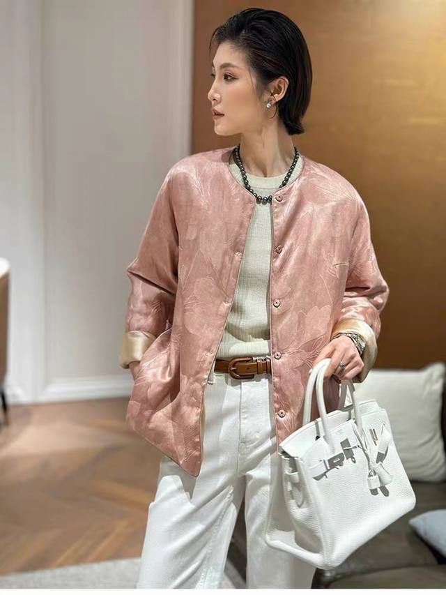 外套 高品质上新！高颜值 玫瑰余香 非遗传承自带香味玫瑰纤维，保暖夹棉外套，Smlxl