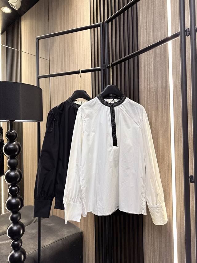 Bv 2025秋冬新款 打破常规的撞色和尚领设计，为你的秋冬穿搭注入高级感！宽松半开式剪裁显瘦不挑身材，优质面料舒适透气。简约中藏着小心机，通勤约会都能穿出时髦