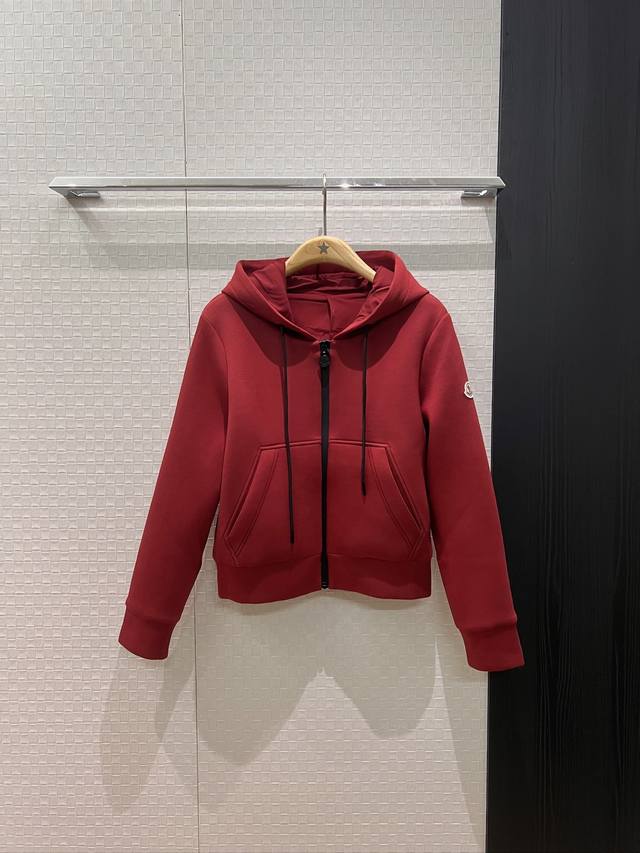 新款冲冲 蒙口 经典袖标装饰连帽卫衣外套 空气棉 休闲舒适 减龄百搭 深蓝灰色红色 S-Xl