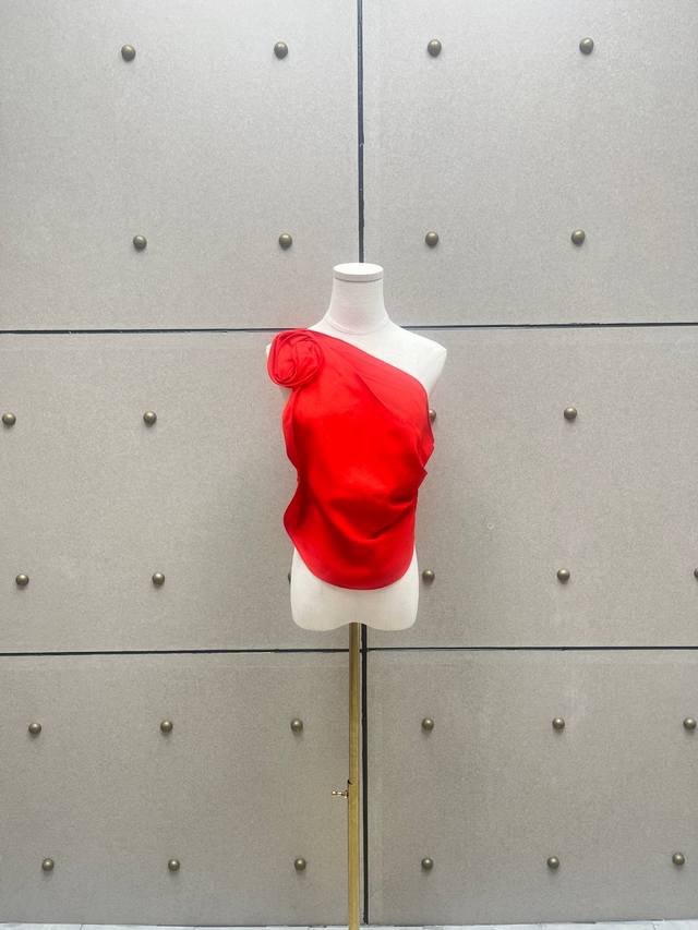 Magda 吊带纽花上衣！亚麻混纺 三色 Sml