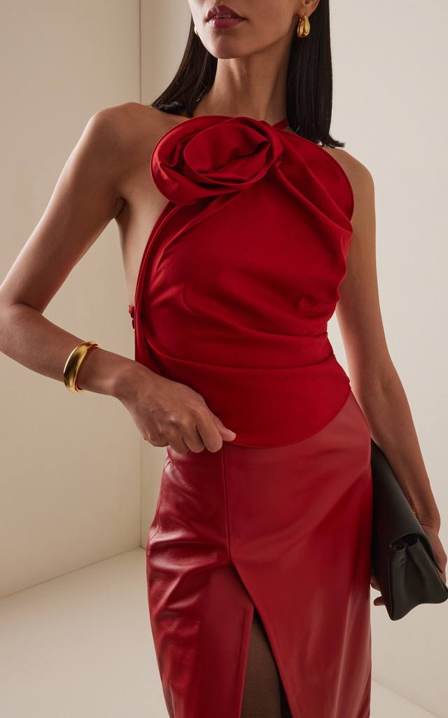 Magda 吊带纽花上衣！亚麻混纺 三色 Sml