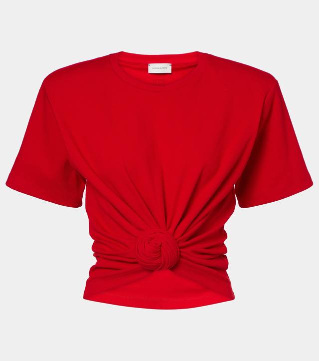 Magda 打结纽花螺纹T恤！棉 新色 Sml