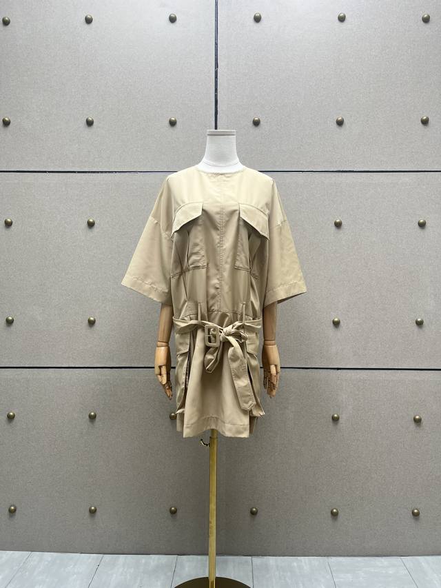 宽松腰带连衣裙！两色 Sml