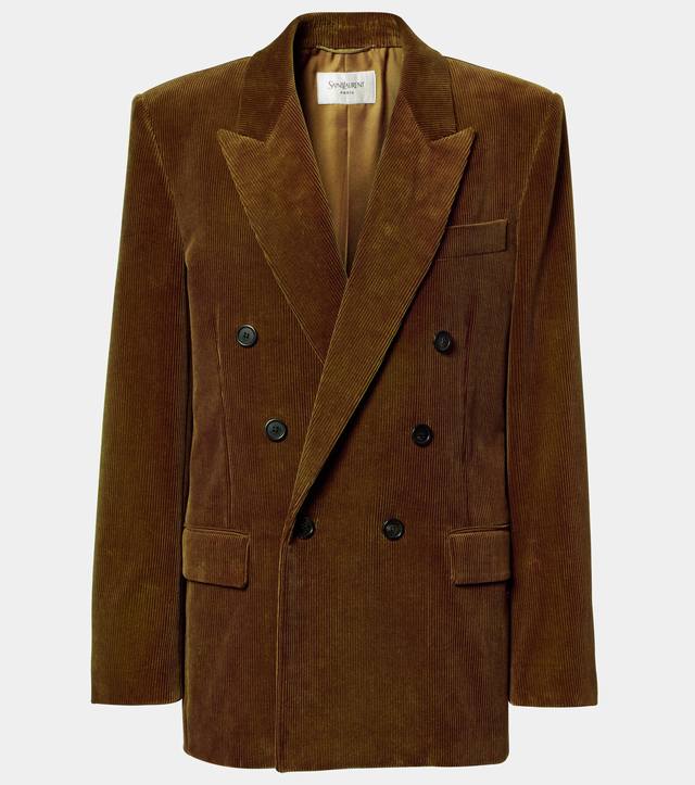 条绒双排扣西装！棉 Sml