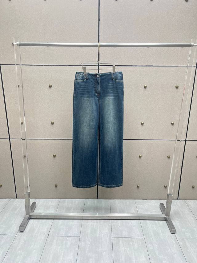 Magda 做旧牛仔裤！棉 Sml