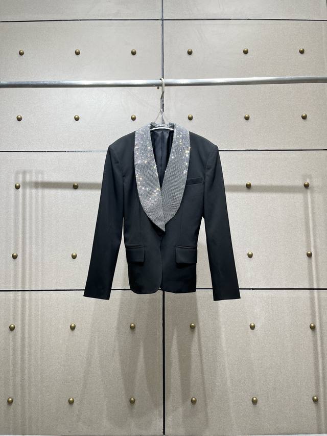 新 烫钻廓形收腰西装！三色 Sml