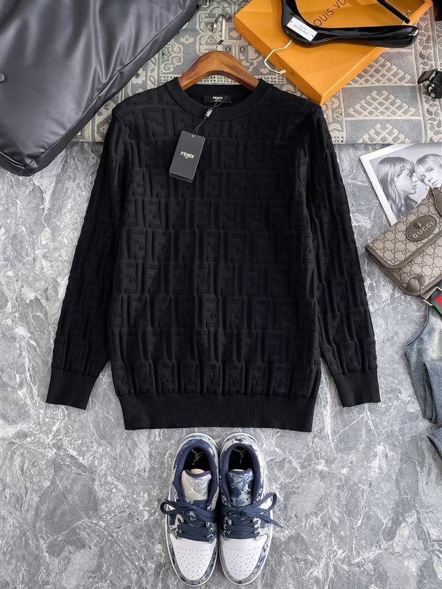 芬迪 毛衣 2025秋冬最新系列，专柜1:1顶级复刻，全品相！潮人必备单品！懂货的老铁赶紧下手 尺码S-Xl K
