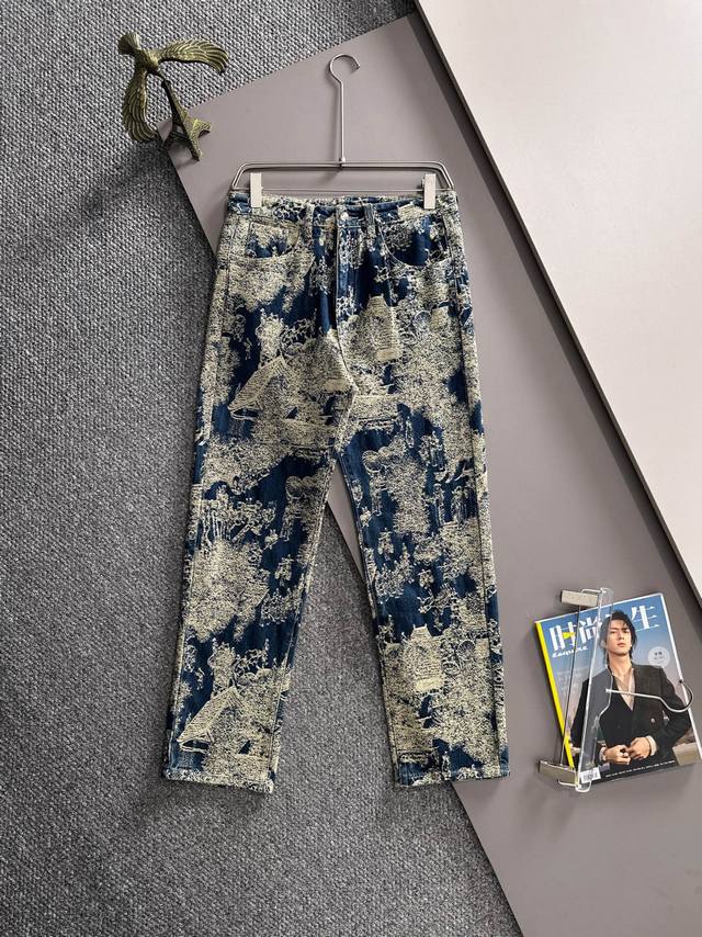 迪奥2025四季款经典牛仔裤直筒长裤，潮流中的潮流轻奢主义 日常通勤穿搭必备单品 码数：S-3Xl 下单报身高体重