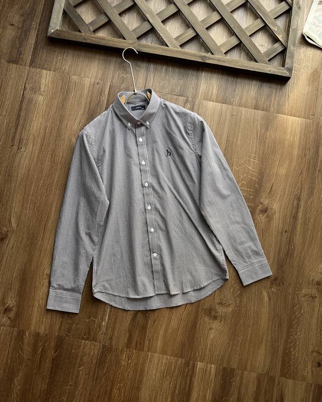 商场同款 Hazzys哈吉斯2025春夏新品小细格纹牛津纺长袖衬衫男！！ 谁懂这件格子衬衫的含金量，巨好穿~ 我真的要哭死！！家人们，发现一件宝藏衬衫！ 姐妹们