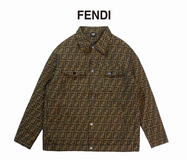 王嘉尔同款 Fendi 芬迪 Ff 复古提花满印牛仔外套 #芬迪设计的真的太经典了 非常复古又很耐看 王嘉尔同款上身增强气场怎么搭配都不会出错 女孩子穿也很酷喔