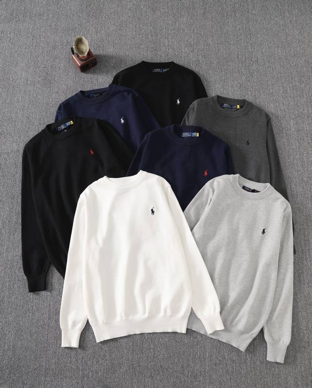 Ralph Lauren拉夫劳伦针织小马刺绣圆领套头毛衣 官网同步 男女同款 尺码:S-Xl 颜色: 白色 深灰色 灰色 藏青红标 藏青白标 黑色白标 黑色红标  Ralph Lauren拉夫劳伦针织小马刺绣圆领套头毛衣 官网同步 男女同款 尺码:S-Xl 颜色: 白色 深灰色 灰色 藏青红标 藏青白标 黑色白标 黑色红标