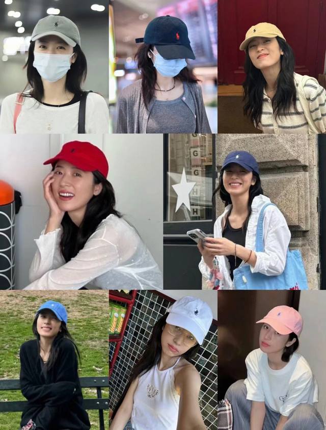 周雨彤最爱的 小马 Polo 代购级别 2025最新配色 如图 十三色 Ralphlauren 拉夫劳伦 男女同款 水洗 刺绣 软棒球帽 原版代工 五金Logo