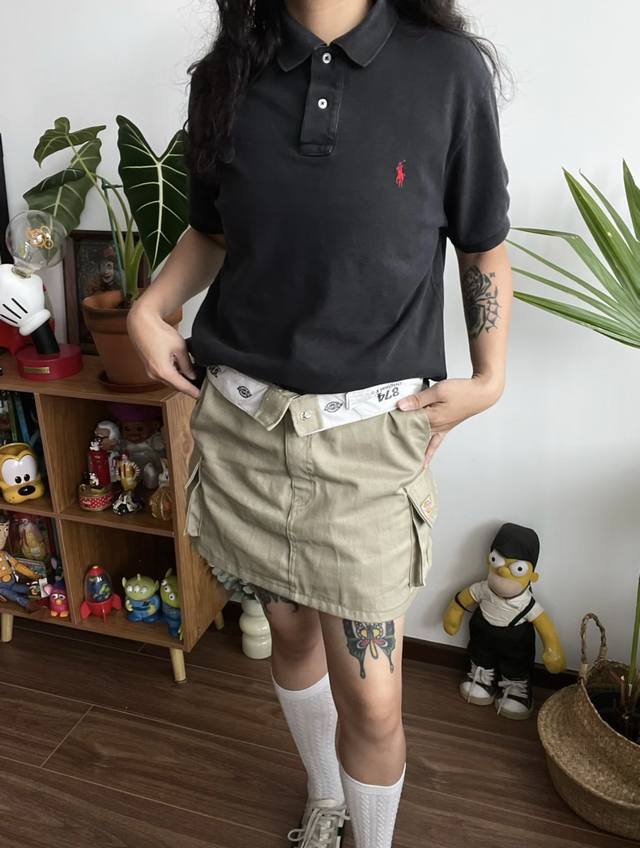 代购级别 完全对版 Ralphlauren 拉夫劳伦 经典黑色双粒扣 男女同款 珠地网眼 小马Polo衫 专柜同步在售！超级百搭 原版代工 百灵达刺绣 Logo