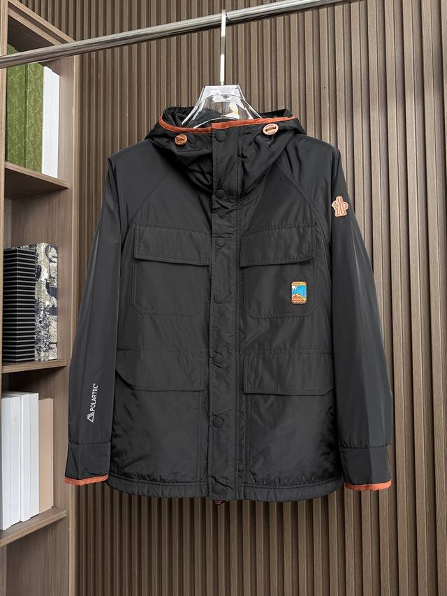 黑～ Mon蒙口25Fw秋冬新款夹棉夹克