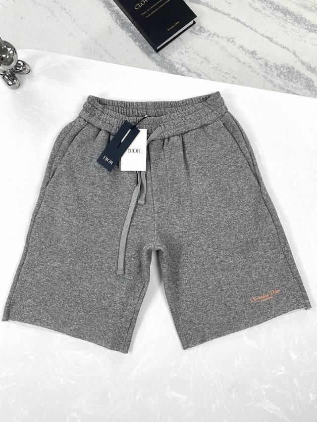 高版本 Dior-迪奥-灰点起绒短袖套装 Size:Xs-L