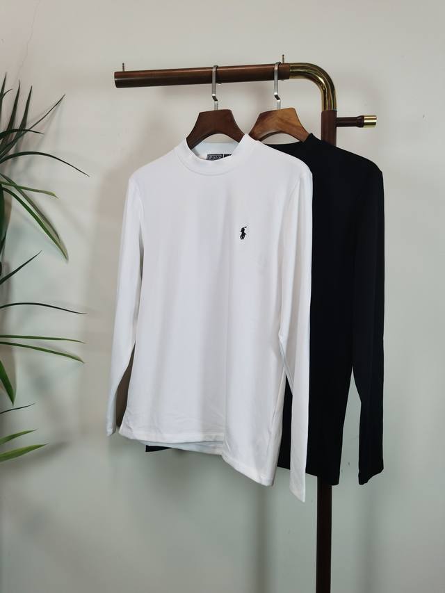 Polo 独家专供新品 男士高领长袖T恤 采用全棉面料 柔软细腻 男人的衣柜都少不了基础打底衫 随时随地都可以拿来搭配各种服饰 满足您日常生活需求 ，衣服设计非