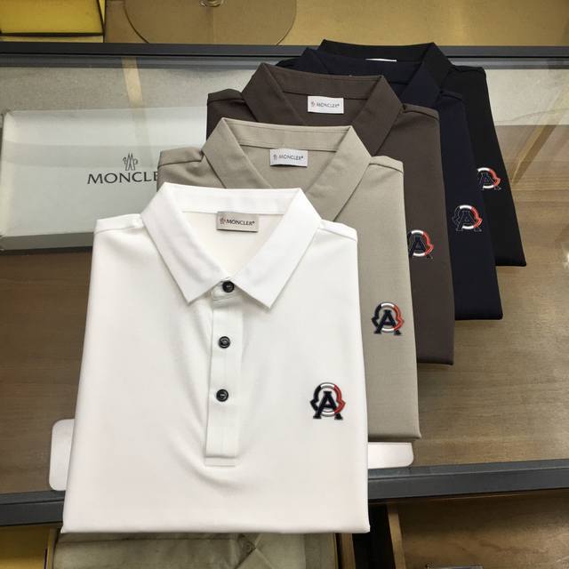 新品 Mpncle.. 高端Polo 2025Ss春夏新品 Go 时尚休闲翻领T恤，甄选优质天丝凉爽面料，无痕切割工艺，胸前密针精致Logo设计标识，客供订织五