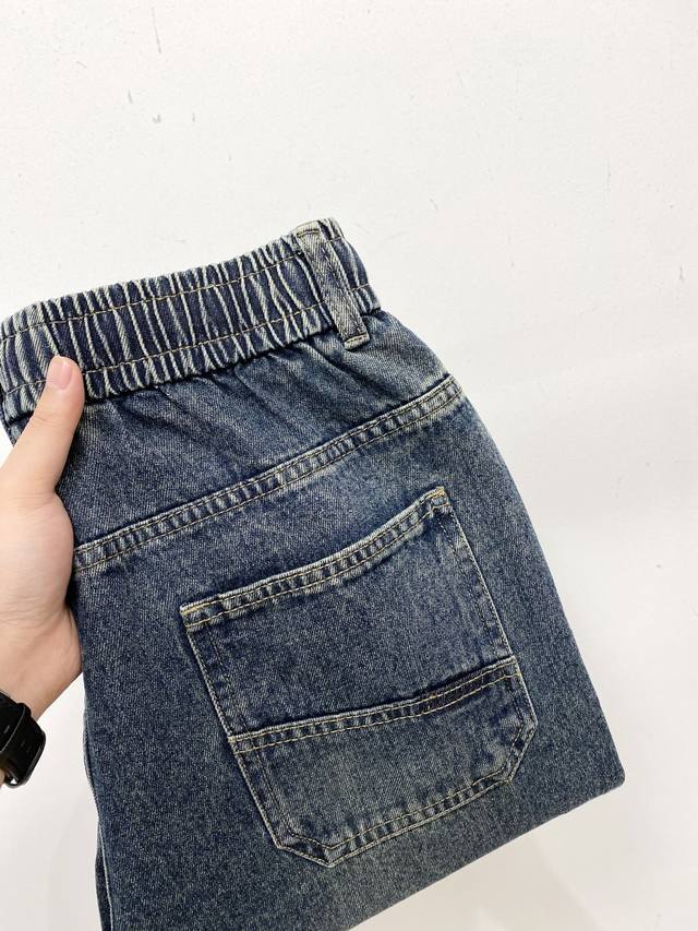 古奇、 2025最新品，专柜同步有售，原单狠货，水洗休闲潮牌牛仔裤，进口原版水洗弹力面料，舒适有弹性，原版五金辅料装饰Logo，版型超正，档次极高，专柜品质，上