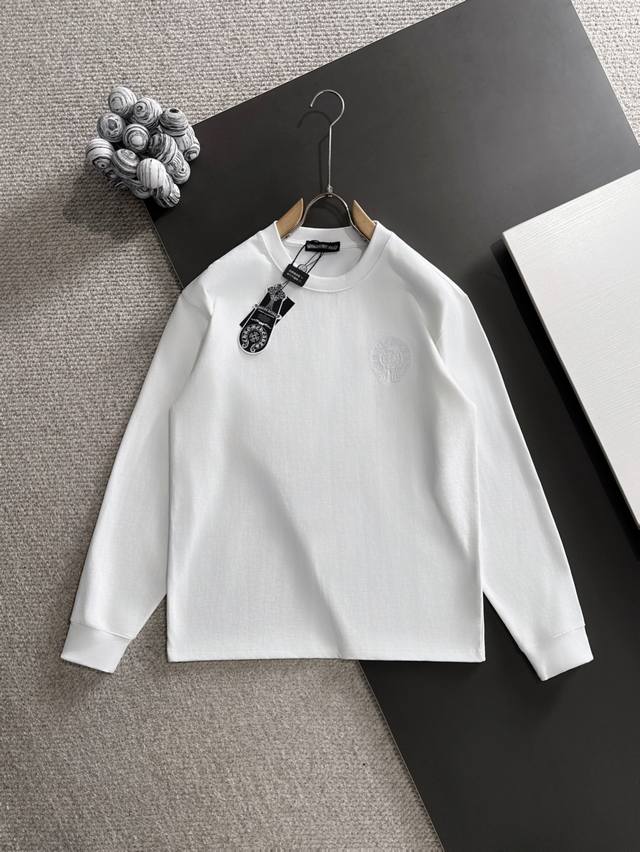 Chrome Hearts* 市场独家品质 爆款 2025秋款长T上新 原高版本 克罗星 面料采用380克高密纯棉定制面料 不变形 不缩水 立体垂感爆表 工艺介