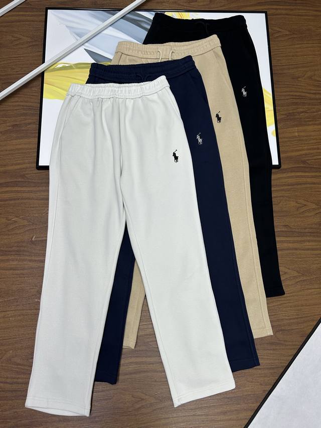 可搭配本店同款外套Ralph Lauren 拉夫劳伦小马刺绣休闲卫裤 男女同款情侣款宽松版型最高版本 原版面料 高版本 高品质 所有细节 面料辅料工艺区别市场看