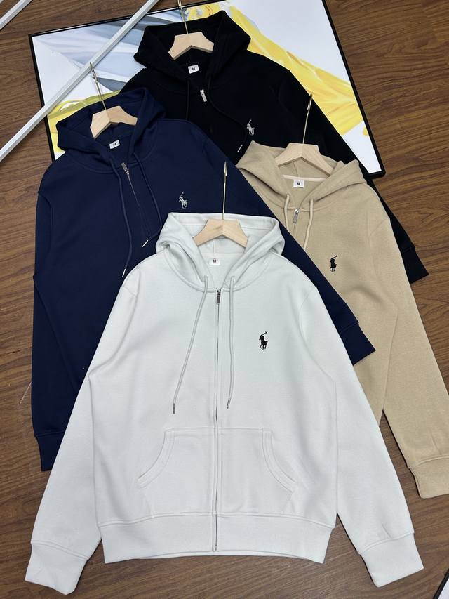 可搭配本店同款裤子Ralph Lauren 拉夫劳伦小马刺绣连帽卫衣外套 男女同款情侣款宽松版型最高版本 原版面料 高版本 高品质 所有细节 面料辅料工艺区别市