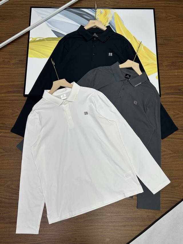 高版本可对比主推秋季可隆Kolon Sport可隆吸湿速干长袖防晒Upf160+抗菌Seco男士T恤Polo衫大身采用可隆自研Seco3.0面料具有吸湿速干、U