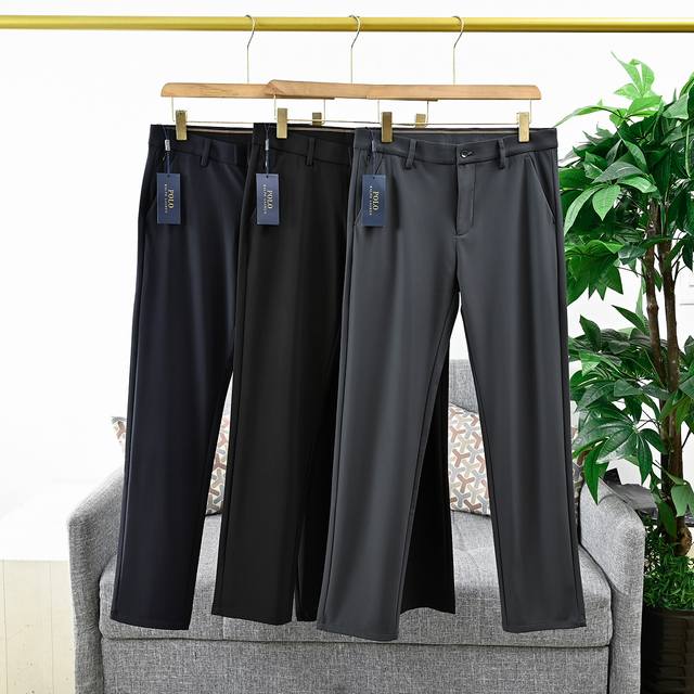 报单号：908# 保罗 2025秋冬新款商务通勤中厚男士休闲裤长裤 颇具档次感，剪裁一流，干净利落，上身型款十足，上身无任何臃肿感，非常修身且轻便风度与温暖兼备