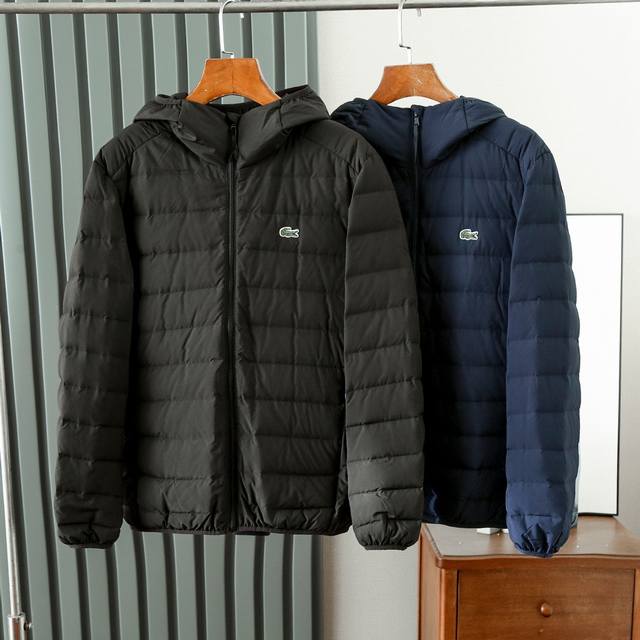 Lacoste法国鳄鱼男装秋冬新款休闲轻质保暖防泼水羽绒服男货号Bh8522 原厂定制面料 2025鳄鱼新品，贸易公司渠道货，上海恒隆的贸易订单，高奢顶尖品鉴货