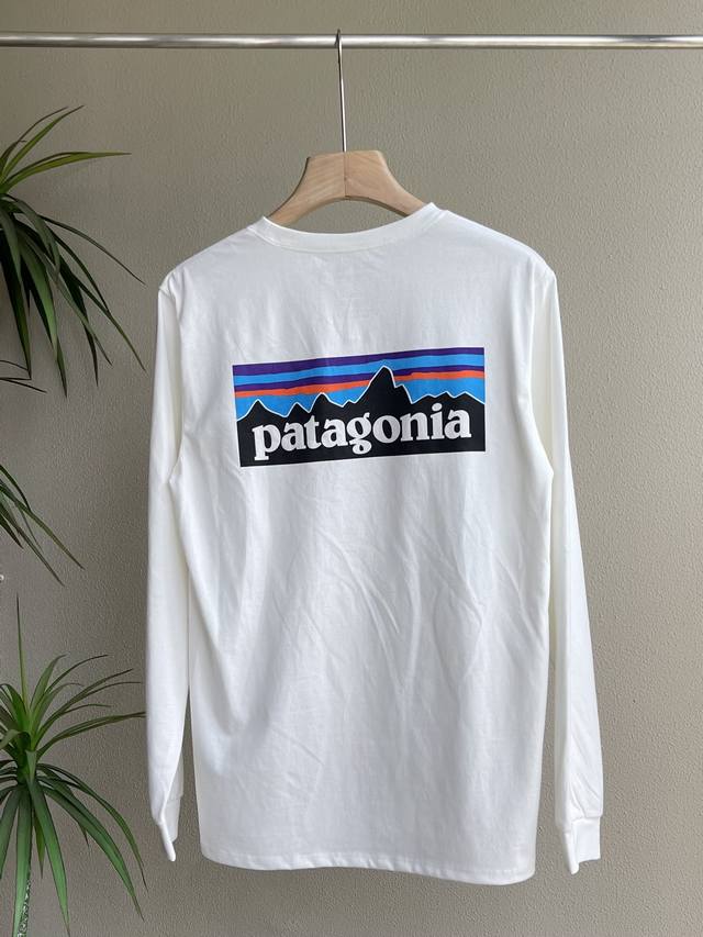 Patagonia巴塔哥尼亚经典 - 山脉 环保主题系列 24Ss新品T-Shirt情侣长袖T恤打底衫 男女同款 - Patagonia是美国户外零售店与户外连