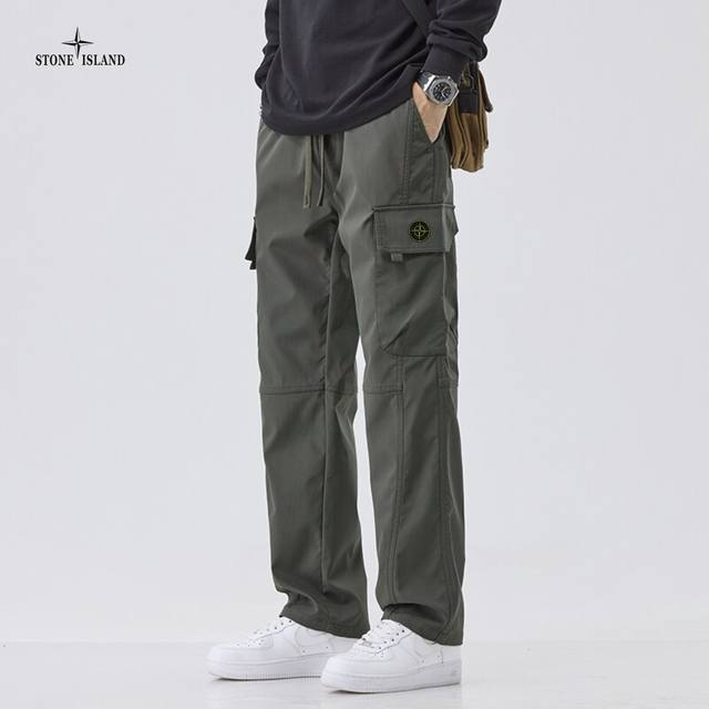 Yc上新发 Stone Island石头岛海外版25Ss新款三色Ins美式复古工装机能风休闲水洗工装裤 裤子版型宽松 细节完美 水洗工装面料耐磨耐脏 立体裁剪宽  Yc上新发 Stone Island石头岛海外版25Ss新款三色Ins美式复古工装机能风休闲水洗工装裤 裤子版型宽松 细节完美 水洗工装面料耐磨耐脏 立体裁剪宽