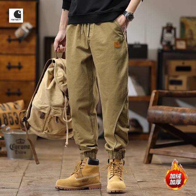 Yc上新发 Carhartt卡哈特海外版25Ss新款四色高品质美式重磅水洗工装机能风加绒加厚工装裤 裤子版型宽松 细节完美 高品质水洗加绒加厚工装面料耐磨耐脏