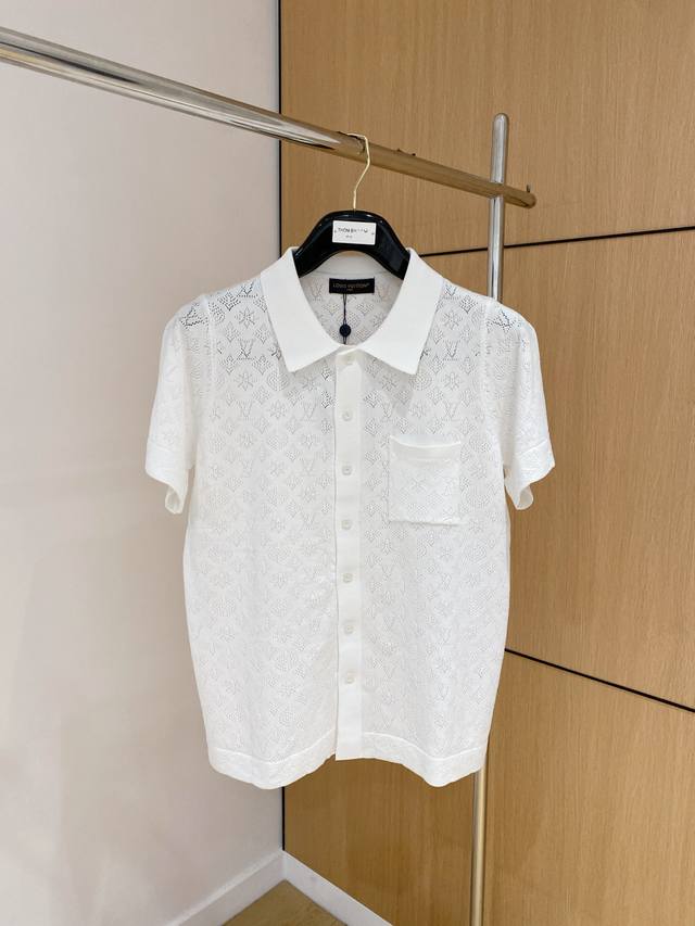 Lv 2025早秋新款Polo衫精致羊毛针织工艺 所有细节做工完美简约时尚 适配商务、休闲等多种场合 码数M-Xxxl