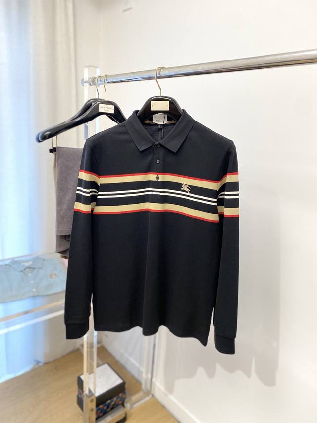 巴宝莉、2025新品长袖卫衣，帅气时尚，胸前精致刺绣图案Logo，简约百搭款。面料棉 不仅挺括，保持潮流的廓形，又穿着舒适，纱织更细腻，码数M-4Xl