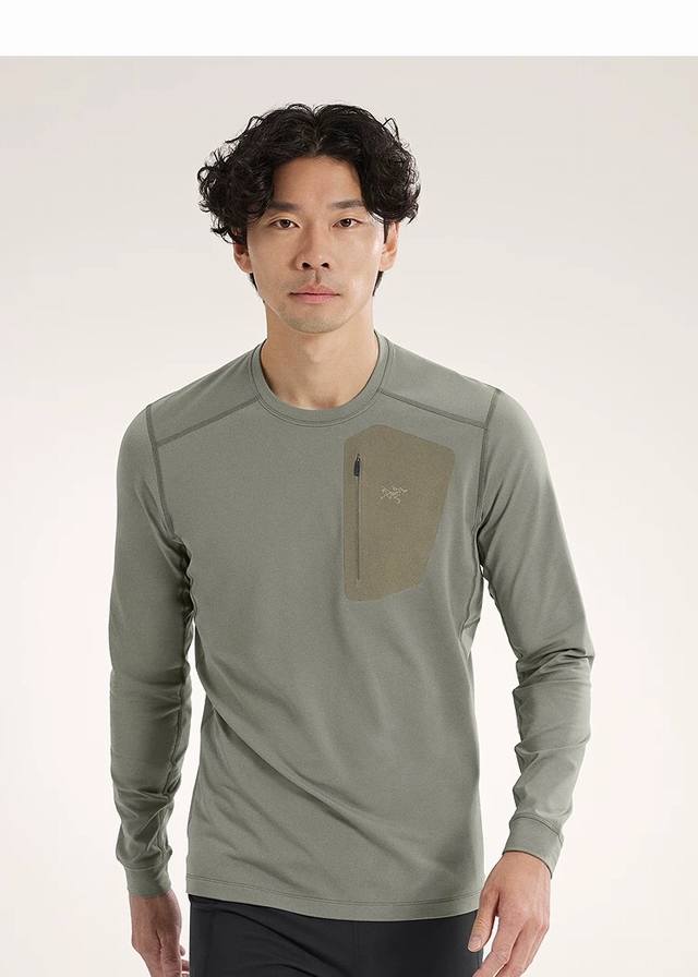 款号：Ar1103 Arc‘Teryx 始祖鸟新款口袋卫衣薄绒长袖打底衫保暖神器