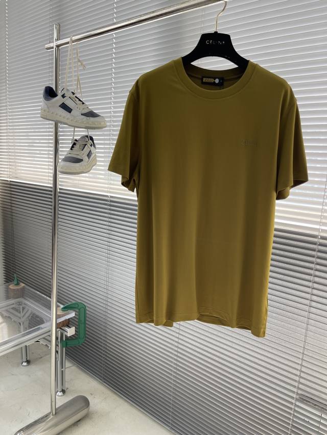 Zilli 25Ss春夏新款液氨棉质纯色圆领短Tee，男士经典字母标识刺绣时尚休闲短袖T恤衫！贸易公司渠道稀出，同步官网发售！以高工艺成衣和皮具著称法国奢侈男装