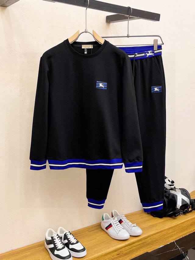 Burberry 巴宝莉 爆款套装来袭 专注官网原版 2025全新爆款圆领卫衣套装 原单狠货倾注顶级设计师的精心之作 就为一个贴合、完美的上身效果 全天然优质天