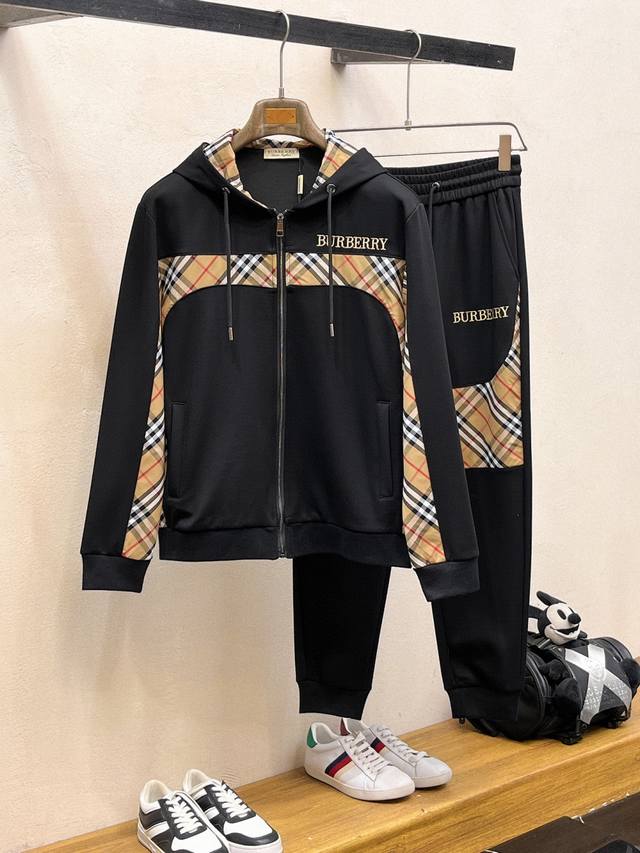Burberry 巴宝莉 爆款套装来袭 专注官网原版 2025全新爆款开衫卫衣套装 原单狠货倾注顶级设计师的精心之作 就为一个贴合、完美的上身效果 全天然优质天