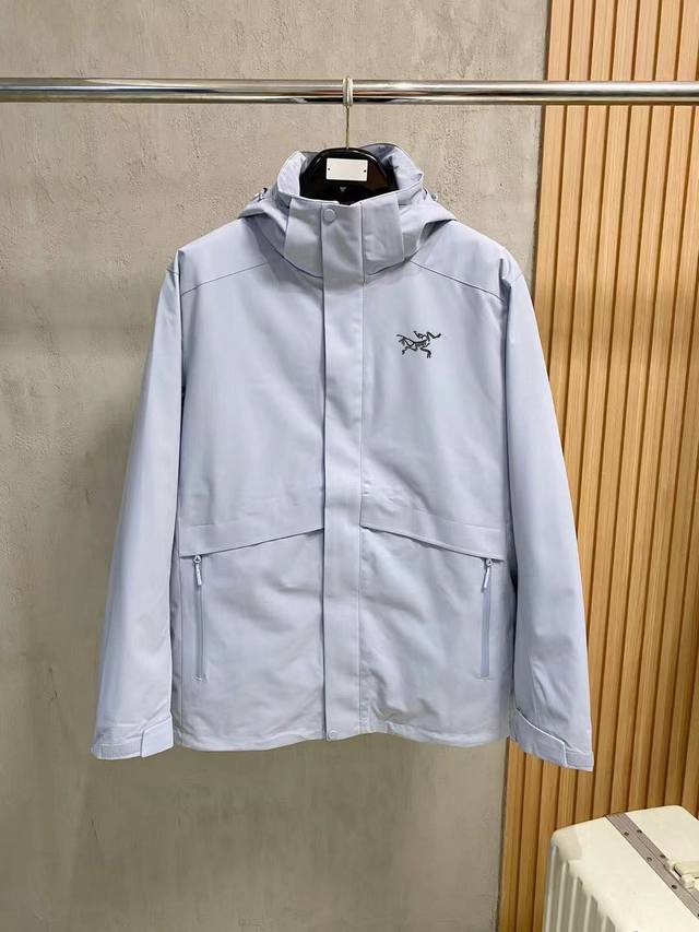 2025上新爆款 顶级始祖鸟羽绒 三合一可拆卸 始祖鸟百灵达万针刺绣 区别市场易脱落印花廉价版本 2025秋冬新款羽绒服始祖鸟新款连帽设计羽绒服外套，爆款三合一