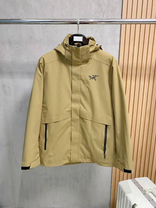 2025上新爆款 顶级始祖鸟羽绒 三合一可拆卸 始祖鸟百灵达万针刺绣 区别市场易脱落印花廉价版本 2025秋冬新款羽绒服始祖鸟新款连帽设计羽绒服外套，爆款三合一