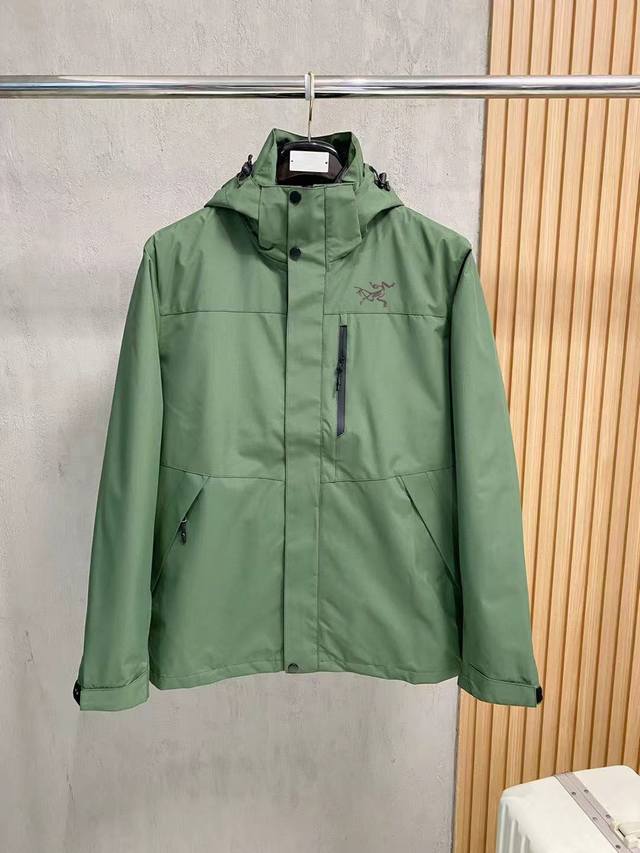 2025上新爆款 顶级始祖鸟羽绒 三合一可拆卸 始祖鸟百灵达万针刺绣 区别市场易脱落印花廉价版本 2025秋冬新款羽绒服始祖鸟新款连帽设计羽绒服外套，爆款三合一