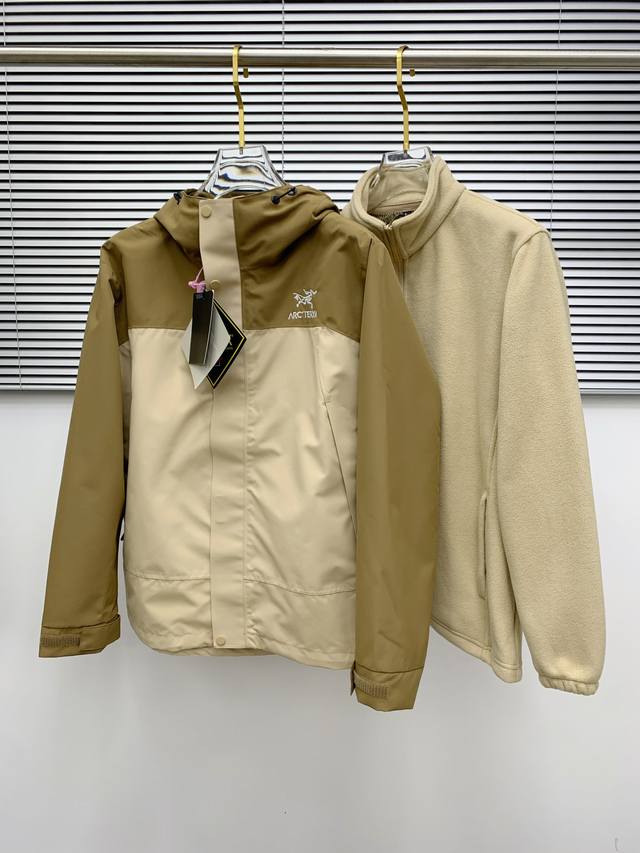 三合一羊羔毛 始祖鸟百灵达万针刺绣 区别市场易脱落印花廉价版本 最高版本Arcteryx Beta Sv始祖鸟硬壳顶级全压胶版本冲锋衣 自购Zp打版 所有数据